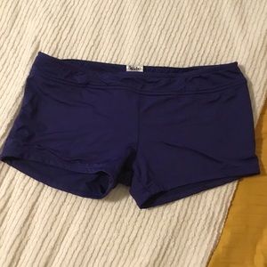MOSSIMO navy boy shorts swim bottoms.